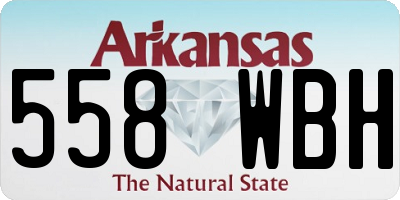 AR license plate 558WBH