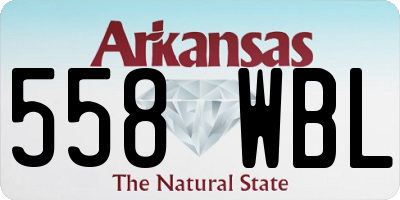 AR license plate 558WBL