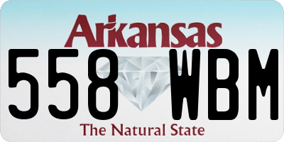 AR license plate 558WBM