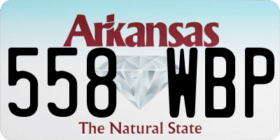 AR license plate 558WBP