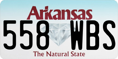 AR license plate 558WBS
