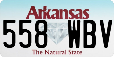 AR license plate 558WBV