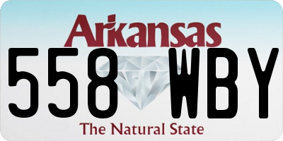 AR license plate 558WBY