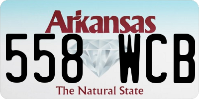AR license plate 558WCB