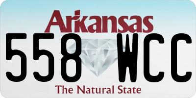 AR license plate 558WCC