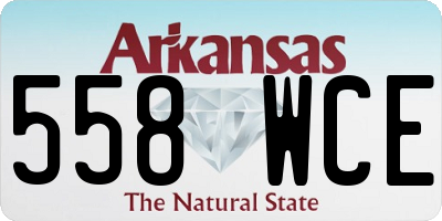 AR license plate 558WCE