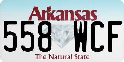 AR license plate 558WCF
