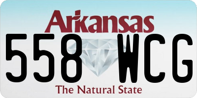 AR license plate 558WCG