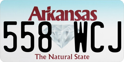 AR license plate 558WCJ