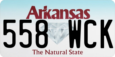 AR license plate 558WCK