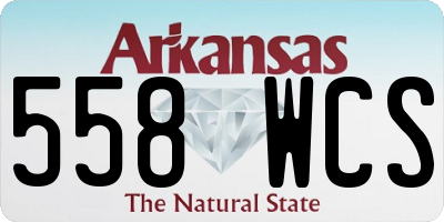 AR license plate 558WCS