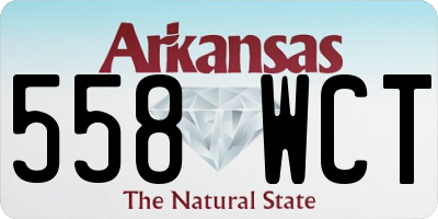 AR license plate 558WCT