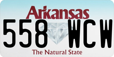 AR license plate 558WCW