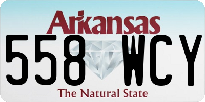 AR license plate 558WCY