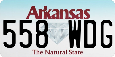 AR license plate 558WDG