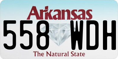 AR license plate 558WDH