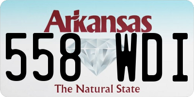 AR license plate 558WDI