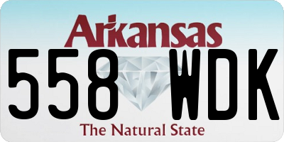 AR license plate 558WDK