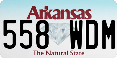 AR license plate 558WDM