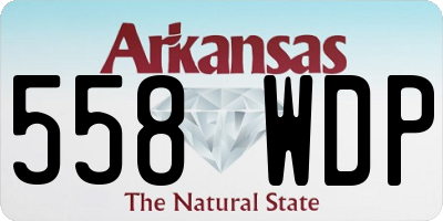 AR license plate 558WDP