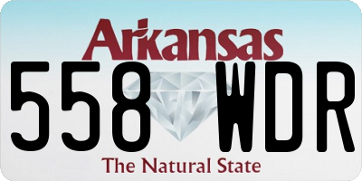 AR license plate 558WDR