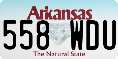 AR license plate 558WDU