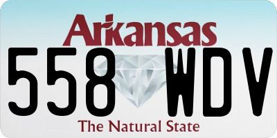 AR license plate 558WDV