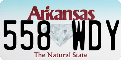 AR license plate 558WDY