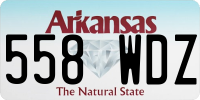 AR license plate 558WDZ