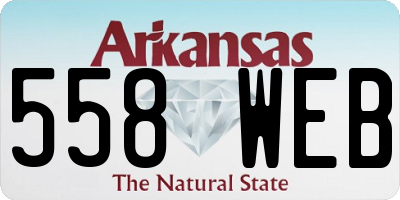 AR license plate 558WEB