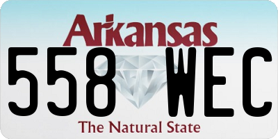 AR license plate 558WEC