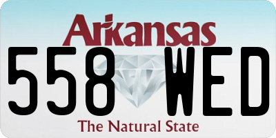 AR license plate 558WED