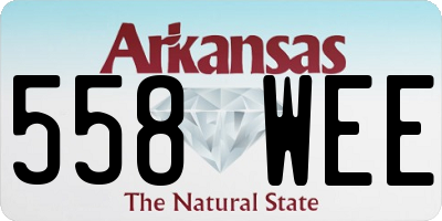 AR license plate 558WEE