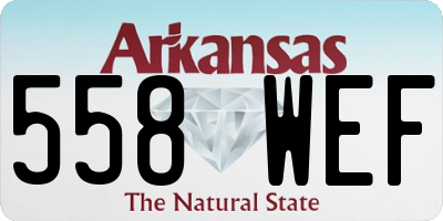 AR license plate 558WEF