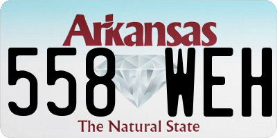 AR license plate 558WEH