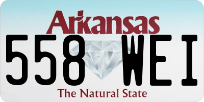 AR license plate 558WEI
