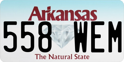 AR license plate 558WEM