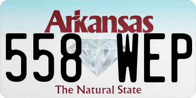 AR license plate 558WEP