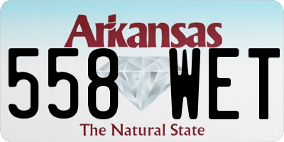 AR license plate 558WET