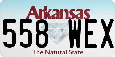 AR license plate 558WEX