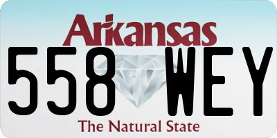 AR license plate 558WEY