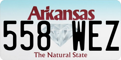 AR license plate 558WEZ