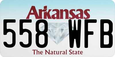 AR license plate 558WFB