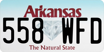 AR license plate 558WFD