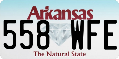 AR license plate 558WFE