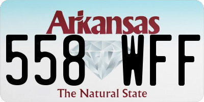 AR license plate 558WFF