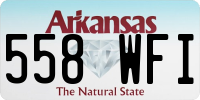 AR license plate 558WFI