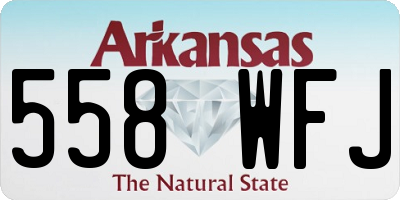 AR license plate 558WFJ