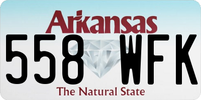 AR license plate 558WFK