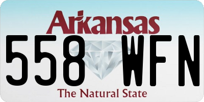 AR license plate 558WFN